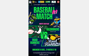 R1 GAP ROAD RUNNERS VS RAZORBACKS aura lieu à pertuis